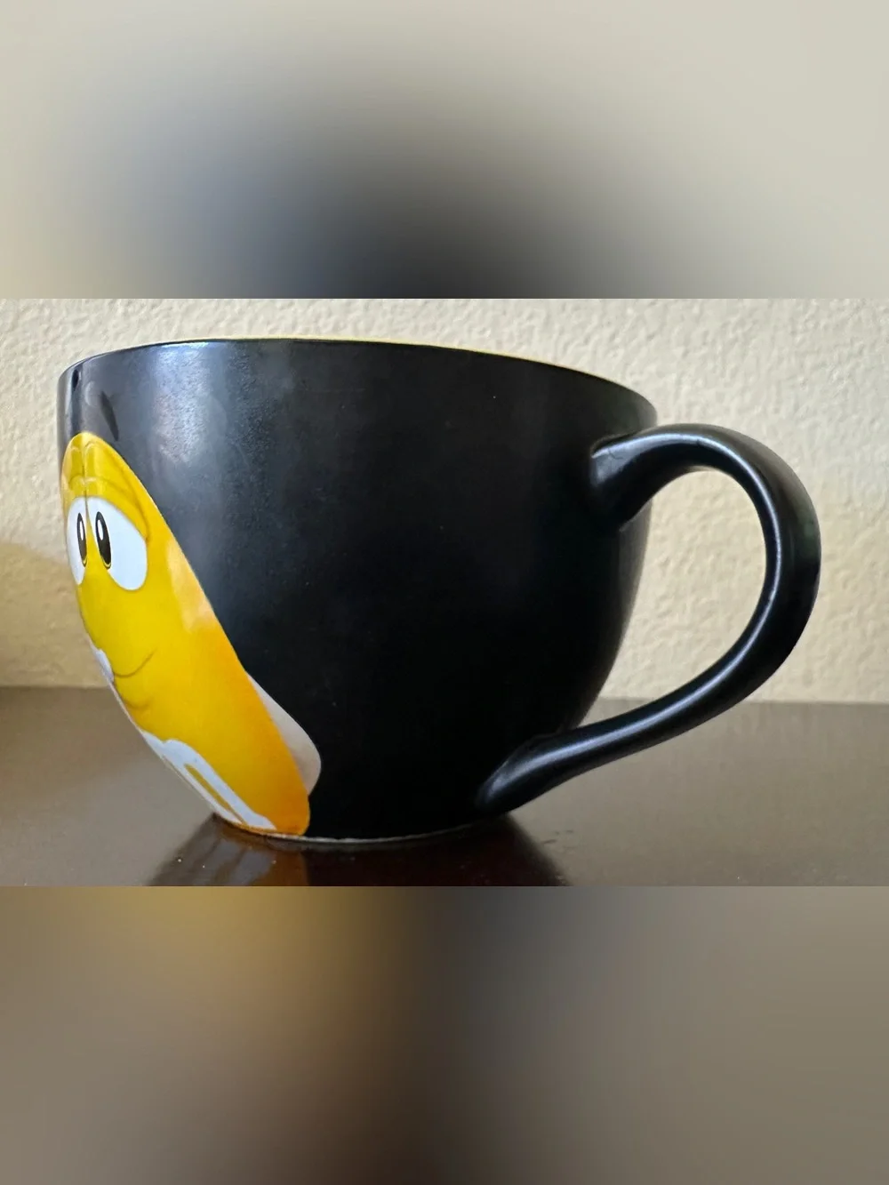 M&M'S Yellow Character Black Mug